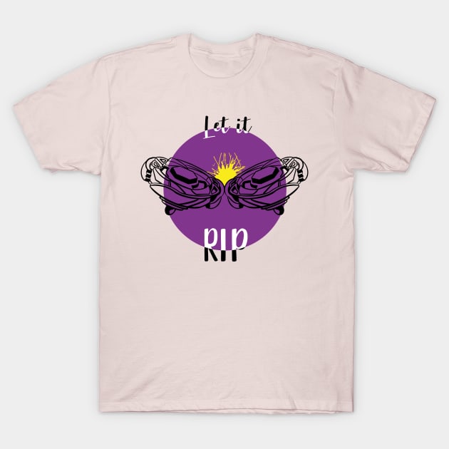 clashing beyblade purple T-Shirt by Lins-penseeltje